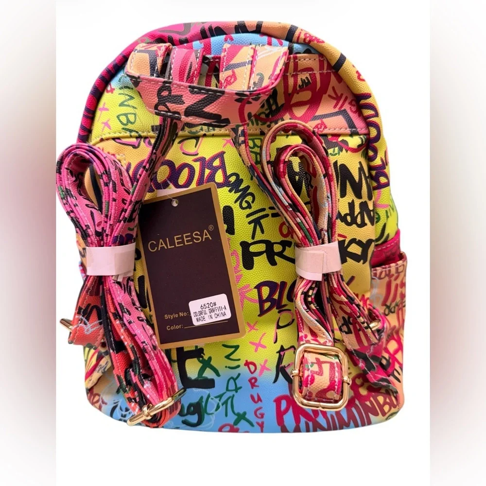 Calessa Colorful Graffiti Backpack